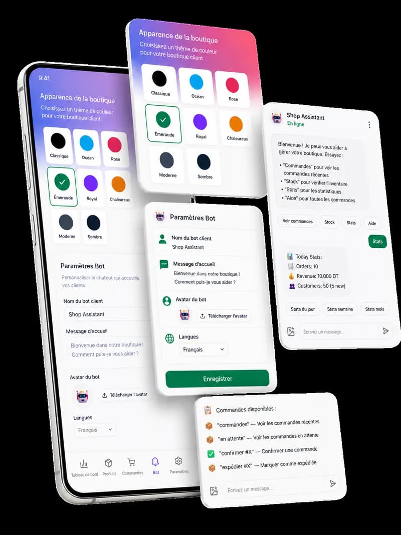 yourshop.africa dashboard and storefront